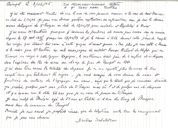 lettre de temoignage pour garde